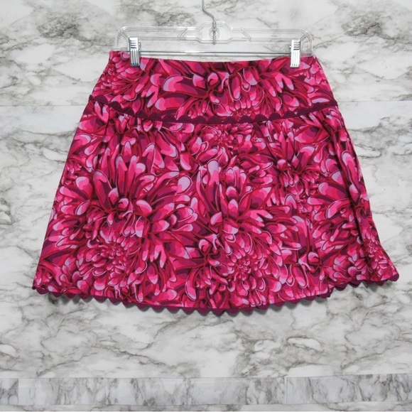 Kika Vargas x Target Mum Floral Scallop Edge Faux Wrap Skirt Size 4 - Picture 4 of 15